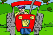 Fast Tractor Coloring